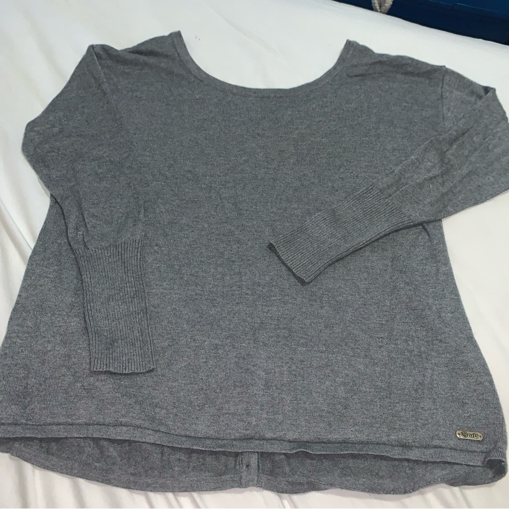 Gray Women's Crew Neck Sweater Sz L